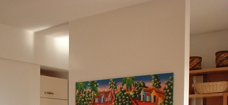 casa lella - la quinta di divisione zona pranzo, zona cucina - dettaglio
